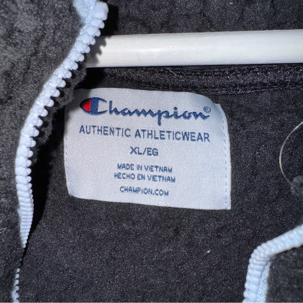 Champion Women’s Black Sherpa Fleece‎ Quarter Zip Pullover Sweater Size XL - Picture 6 of 10